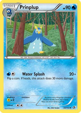 Image of Prinplup 034  Legendary Treasures - Uncommon