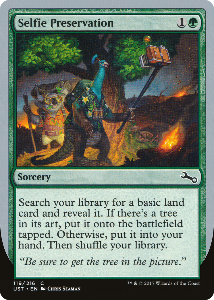 Image of Selfie Preservation (UST-119) - Unstable Foil