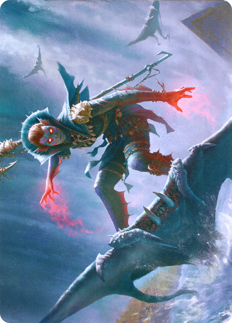 Image of Umara Mystic // Umara Mystic (AZNR-080) - Zendikar Rising Art Series (Borderless)