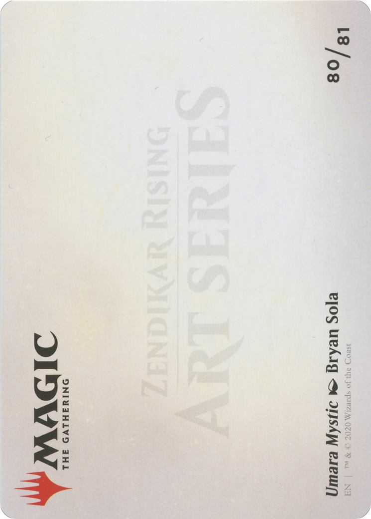 Image of Umara Mystic // Umara Mystic (AZNR-080) - Zendikar Rising Art Series (Borderless) Foil