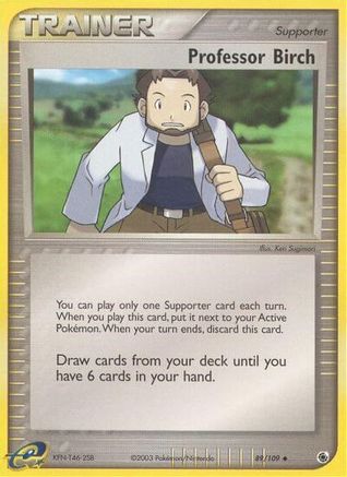 Image of Professor Birch 089/109  - Reverse Holofoil Ruby and Sapphire - Uncommon