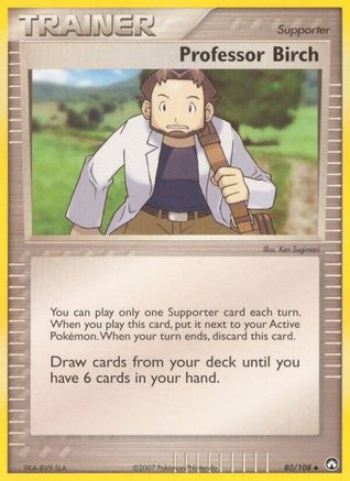 Image of Professor Birch 080  - Reverse Holofoil Power Keepers - Uncommon