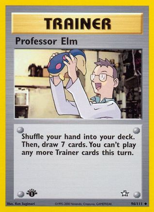 Image of Professor Elm 096/111  - 1st Edition Neo Genesis - Uncommon