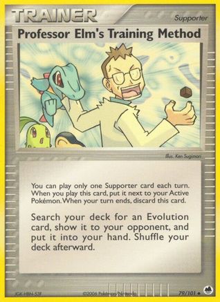 Image of Professor Elm's Training Method 079/101  - Reverse Holofoil Dragon Frontiers - Uncommon