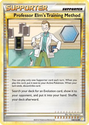 Image of Professor Elm's Training Method 100  - Reverse Holofoil HeartGold SoulSilver - Uncommon