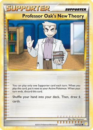 Image of Professor Oak's New Theory 101/123  - Reverse Holofoil HeartGold SoulSilver - Uncommon