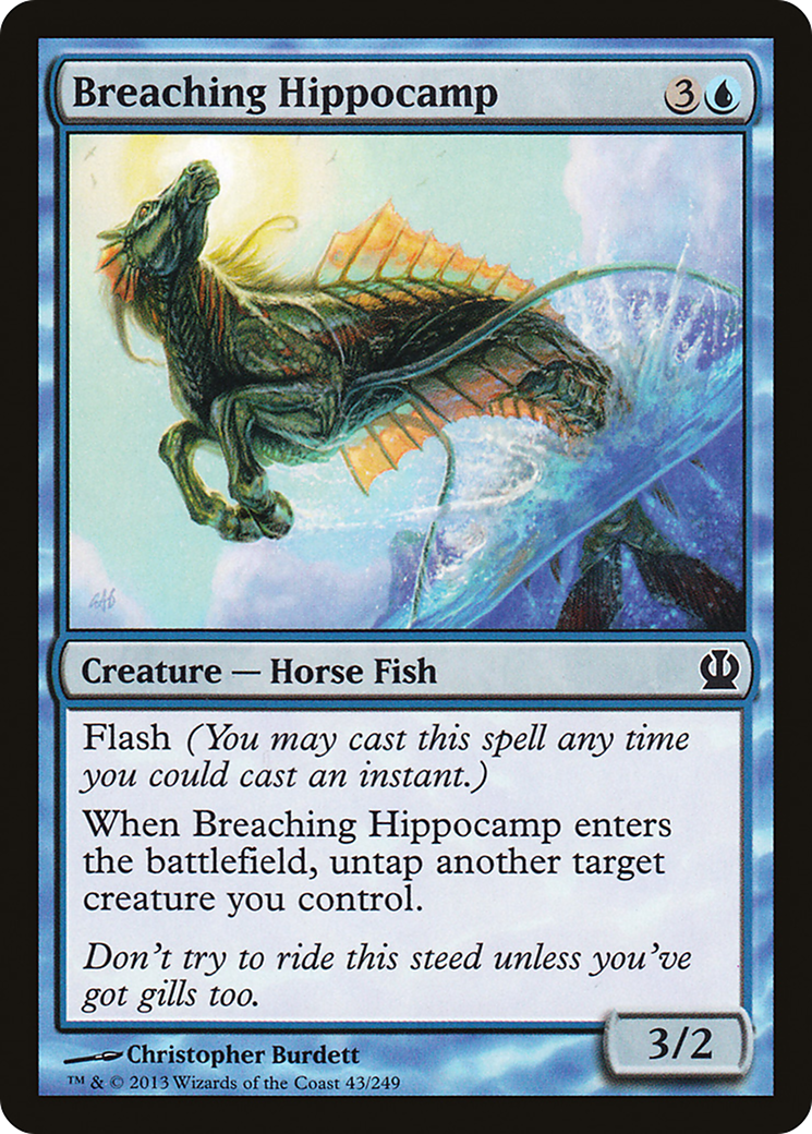 Image of Breaching Hippocamp (THS-043) - Theros Foil