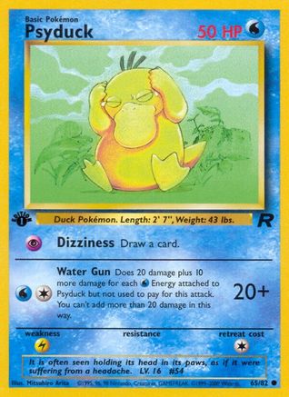 Image of Psyduck 065/82  - 1st Edition Team Rocket - Common