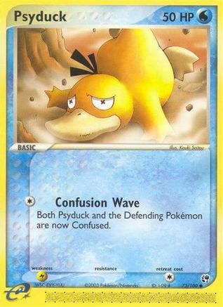 Image of Psyduck 073/100  - Reverse Holofoil Sandstorm - Common