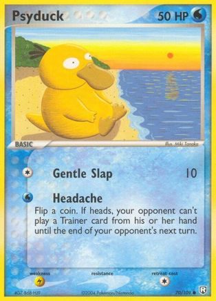 Image of Psyduck 070/109  - Reverse Holofoil Team Rocket Returns - Common