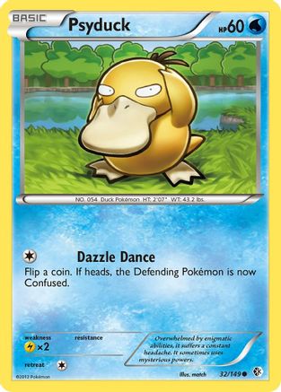 Image of Psyduck (32) 032  - Reverse Holofoil Boundaries Crossed - Common