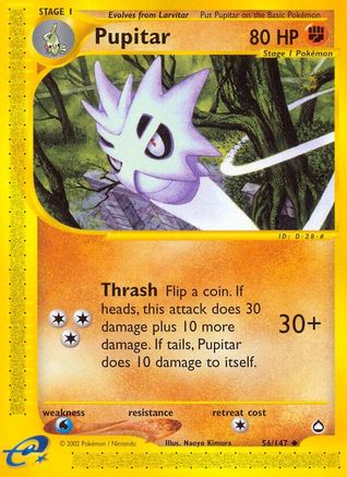 Image of Pupitar 056  - Reverse Holofoil Aquapolis - Uncommon