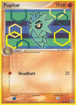 Image of Pupitar 058/101  - Reverse Holofoil Dragon Frontiers - Common