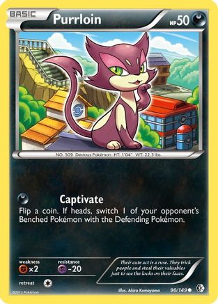 Image of Purrloin 090  - Reverse Holofoil Boundaries Crossed - Common