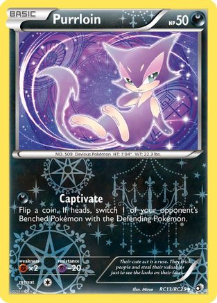Image of Purrloin RC13/RC25  - Holofoil Legendary Treasures Radiant Collection - Uncommon