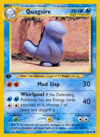 Image of Quagsire 048/64  - Unlimited Neo Revelation - Common