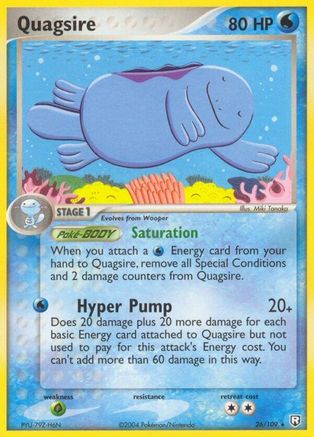 Image of Quagsire 026  - Reverse Holofoil Team Rocket Returns - Rare