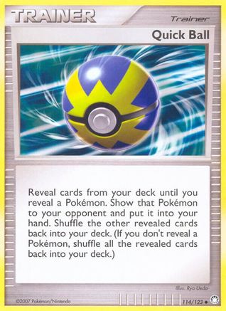 Image of Quick Ball 114/123  Mysterious Treasures - Uncommon