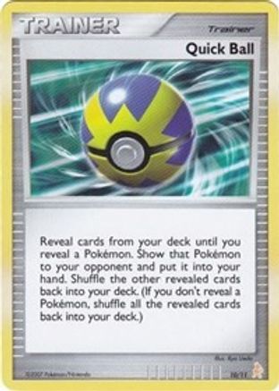 Image of Quick Ball 010  DP Trainer Kit Manaphy & Lucario - Common