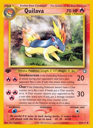 Image of Quilava (47) 047/111  - 1st Edition Neo Genesis - Uncommon