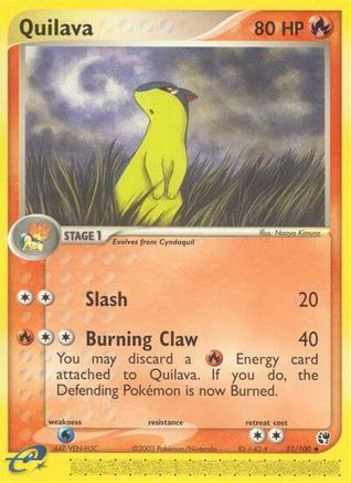Image of Quilava 051/100  Sandstorm - Uncommon