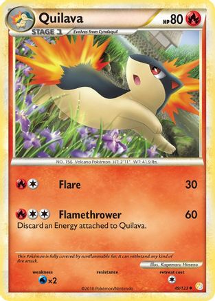 Image of Quilava 049/123  HeartGold SoulSilver - Uncommon