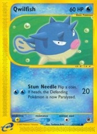 Image of Qwilfish 127  - Reverse Holofoil Expedition - Common