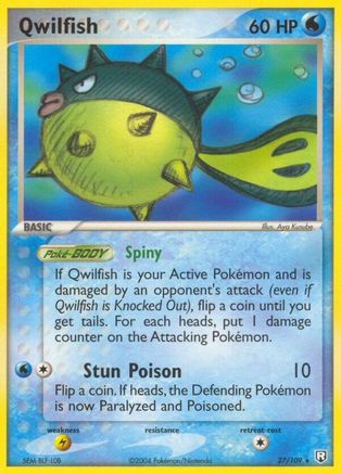 Image of Qwilfish 027  Team Rocket Returns - Rare