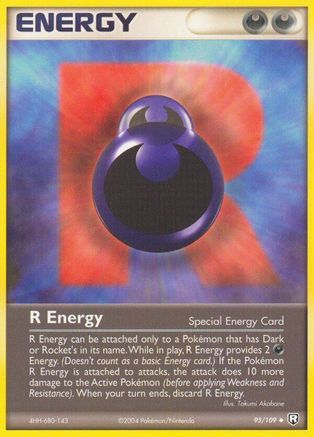 Image of R Energy 095  - Reverse Holofoil Team Rocket Returns - Uncommon