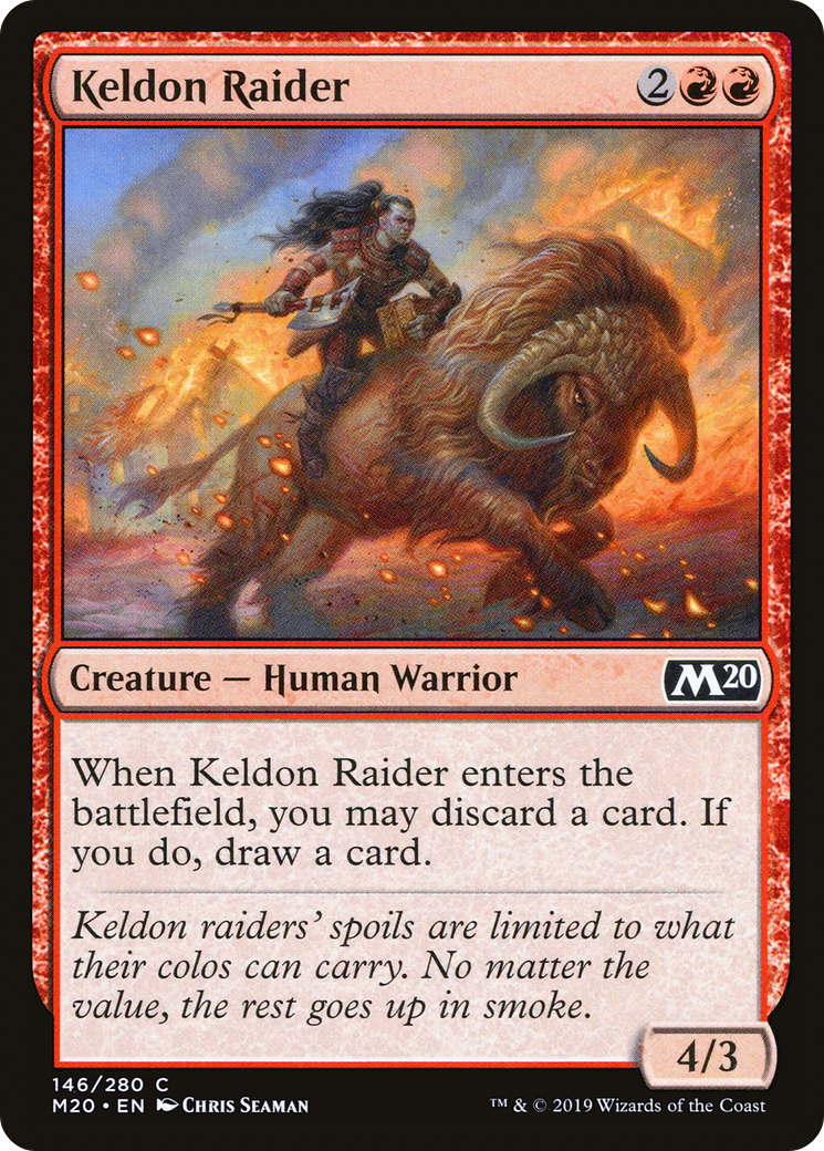 Image of Keldon Raider (M20-146) - Core Set 2020 Foil