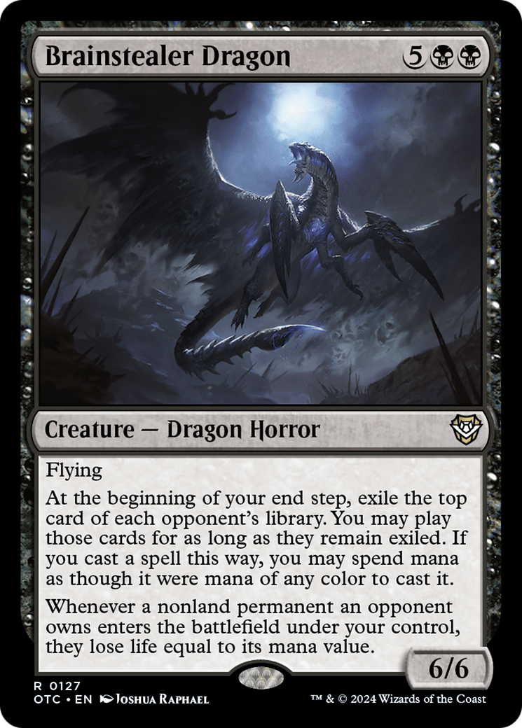 Image of Brainstealer Dragon (OTC-127) - Outlaws of Thunder Junction Commander