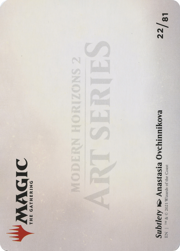 Image of Subtlety // Subtlety (AMH2-022) - Modern Horizons 2 Art Series (Borderless)
