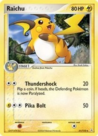Image of Raichu 051  Holon Phantoms - Uncommon