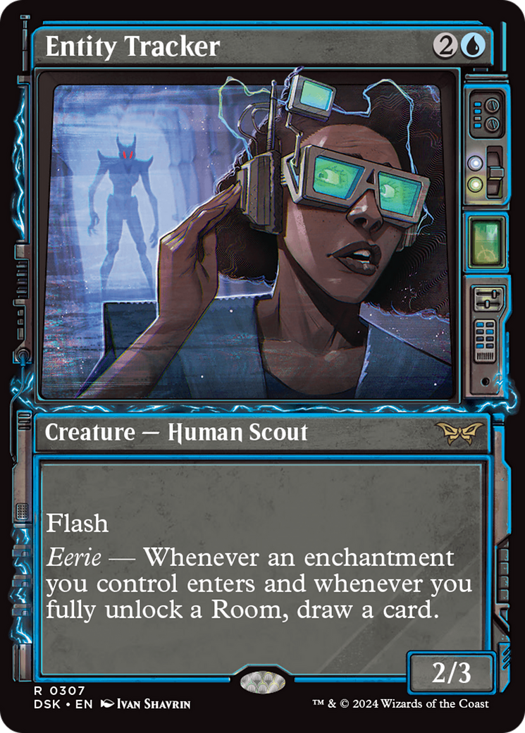 Image of Entity Tracker (Showcase) (DSK-307) - Duskmourn: House of Horror: (Showcase) Foil