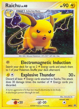 Image of Raichu DP21  - Holofoil Diamond and Pearl Promos - Promo