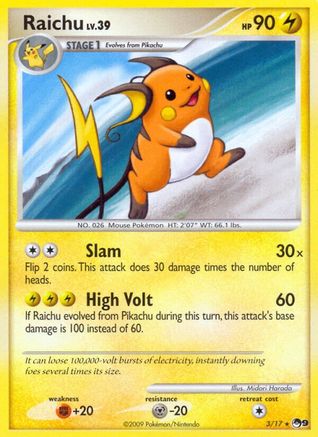 Image of Raichu 003/017  POP Series 9 - Rare
