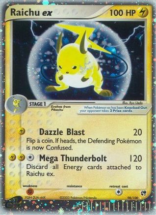 Image of Raichu ex 098  - Holofoil Sandstorm - Ultra Rare