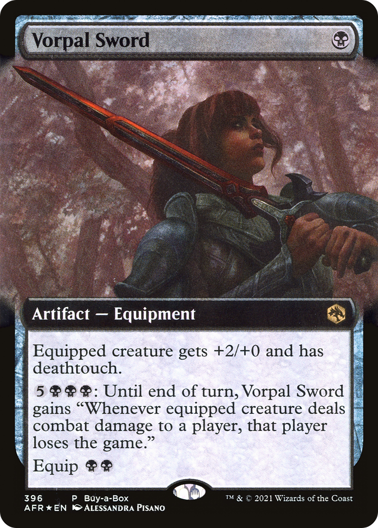 Image of Vorpal Sword (BABP-396) - Adventures in the Forgotten Realms: (Extended Art) Foil