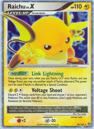 Image of Raichu LV.X 099  - Holofoil Stormfront - Ultra Rare