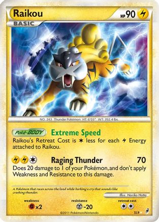 Image of Raikou (Shiny) SL9  - Holofoil Call of Legends - Shiny Holo Rare