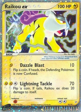Image of Raikou ex 092  - Holofoil Team Magma vs Team Aqua - Ultra Rare