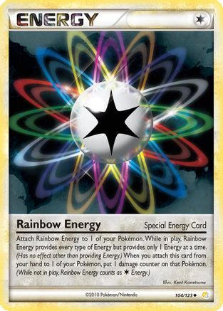 Image of Rainbow Energy 104/123  HeartGold SoulSilver - Uncommon