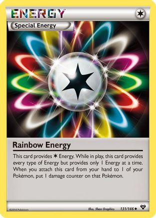 Image of Rainbow Energy 131/146  - Reverse Holofoil XY Base Set - Uncommon