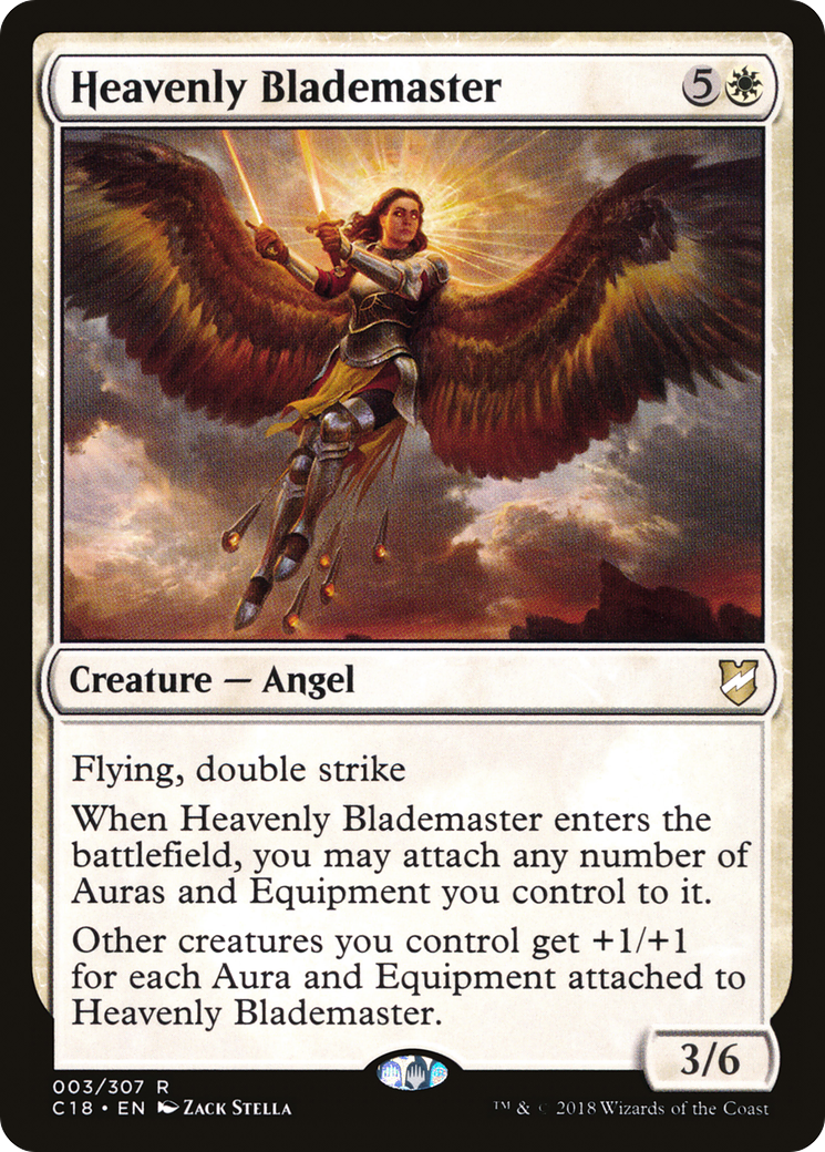 Image of Heavenly Blademaster (C18-003) - Commander 2018