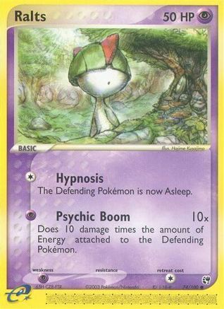 Image of Ralts 074/100  - Reverse Holofoil Sandstorm - Common