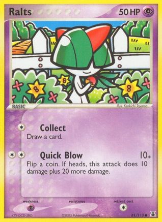 Image of Ralts 081/113  - Reverse Holofoil Delta Species - Common