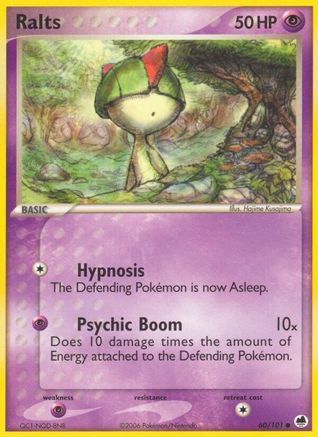 Image of Ralts 060/101  - Reverse Holofoil Dragon Frontiers - Common