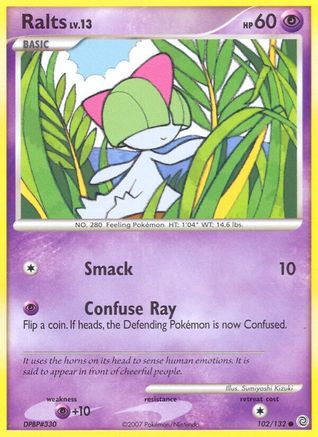 Image of Ralts 102/132  - Reverse Holofoil Secret Wonders - Common