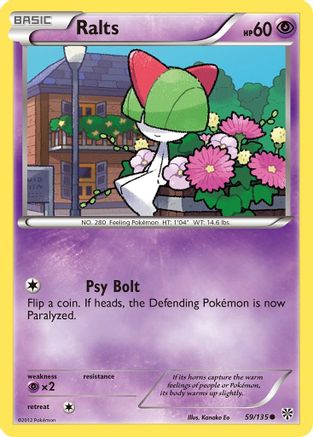 Image of Ralts 059  - Reverse Holofoil Plasma Storm - Common