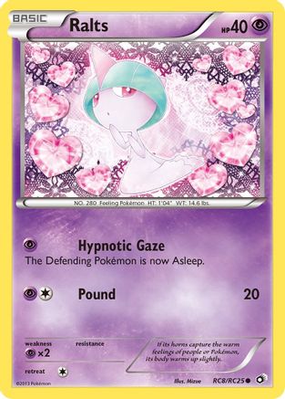Image of Ralts RC8/RC25  - Holofoil Legendary Treasures Radiant Collection - Common